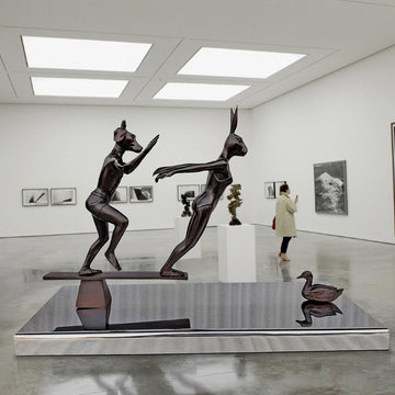 Jump into Bliss (Bronze Sculpture)