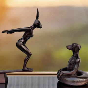 They Would Always Make a Splash (Bronze Sculpture)