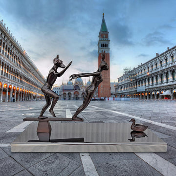 Jump into Bliss (Bronze Sculpture)