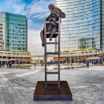 Koala Was on a High (Bronze Sculpture)