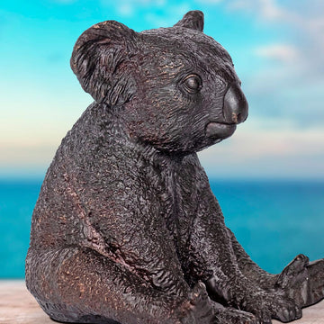 Suzie the Koala Is Happy (Bronze Sculpture, Pocket Size)