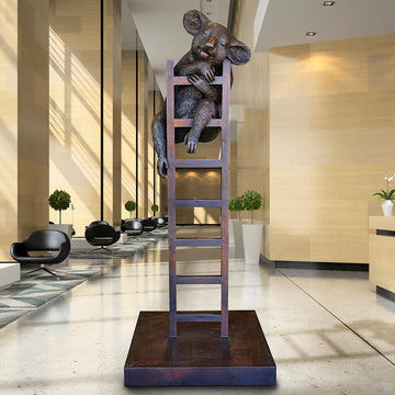 Koala Was on a High (Bronze Sculpture)