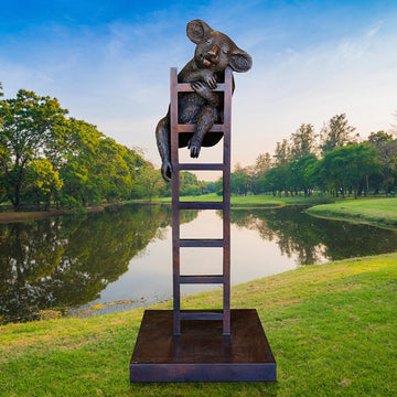 Koala Was on a High (Bronze Sculpture)