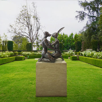 They Kissed and Kissed More (Bronze Sculpture, Mid-Size)