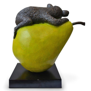 Koalas Will Pear for Love (Bronze Sculpture)