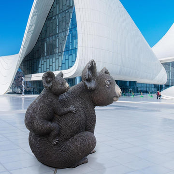 Mama and Baby Koala (Bronze Sculpture)