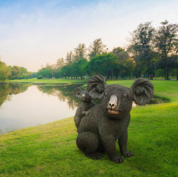 Mama and Baby Koala (Bronze Sculpture)