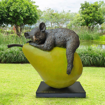 Koalas Will Pear for Life and Love (Bronze Sculpture)