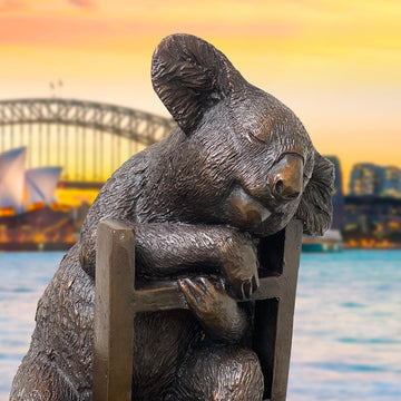 The Koala Reaches New Heights (Bronze Sculpture)