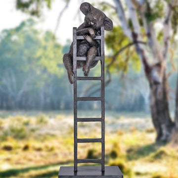The Koala Reaches New Heights (Bronze Sculpture)
