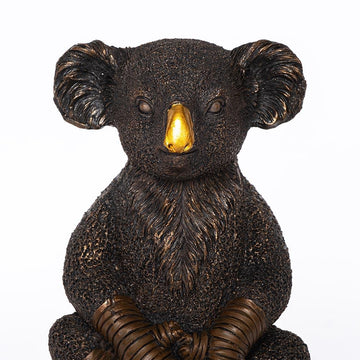 Lewis The Koala on Tree Stump (Resin Sculpture)