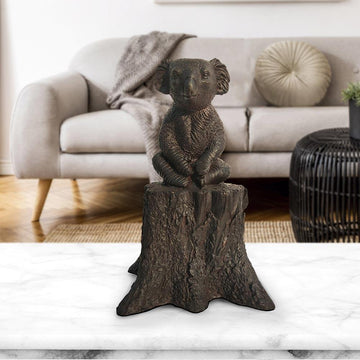 Lewis the Koala on Log (Bronze Sculpture, Pocket Size)