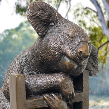 The Koala Reaches New Heights (Bronze Sculpture)