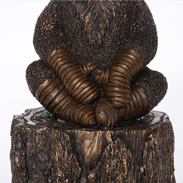 Lewis The Koala on Tree Stump (Resin Sculpture)