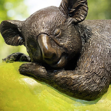 Koalas Will Pear for Love (Bronze Sculpture)