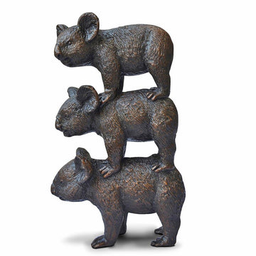 Koalas Always Support Each Other (Bronze Sculpture)
