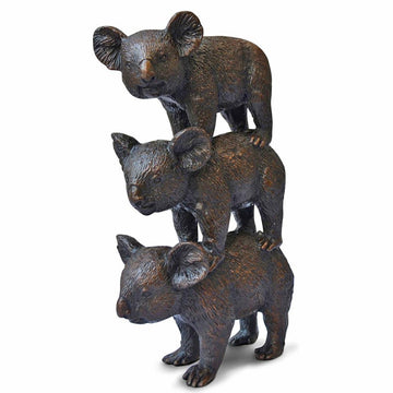 Koalas Always Support Each Other (Bronze Sculpture)