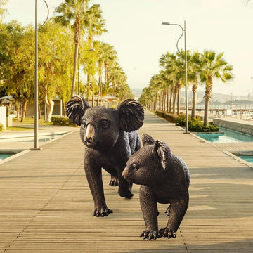 The Koalas Took Each Stride with Pride (Bronze Sculpture)