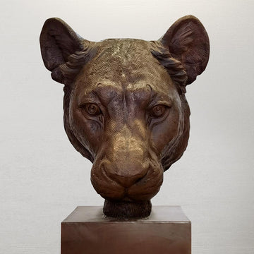 Gahiji - African Lioness of the Wild (Bronze Sculpture)