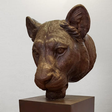 Gahiji - African Lioness of the Wild (Bronze Sculpture)