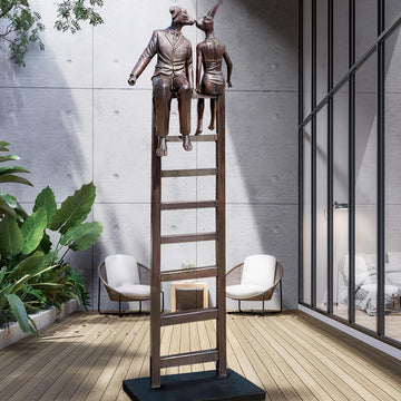 They Were on a High (Bronze Sculpture)