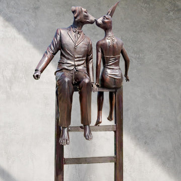 They Were on a High (Bronze Sculpture)