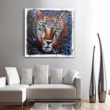 The leopard loved the nightlife (Original Painting)