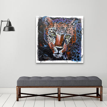 The leopard loved the nightlife (Original Painting)