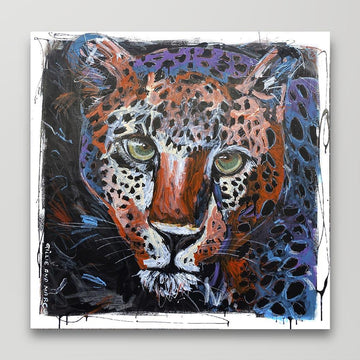 The leopard loved the nightlife (Original Painting)