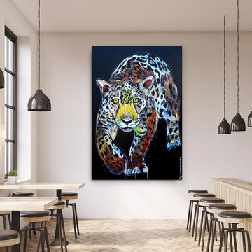 The leopard was willing to do everything to survive (Original Painting)