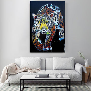 The leopard was willing to do everything to survive (Original Painting)