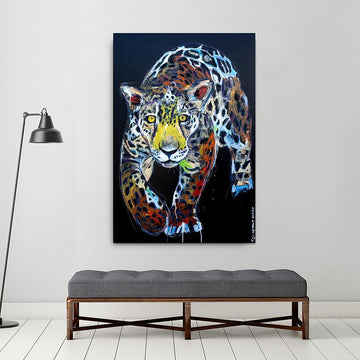 The leopard was willing to do everything to survive (Original Painting)