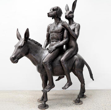 The travellers have arrived (Bronze Sculpture)