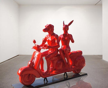 Baby you can ride my bike (Fibreglass Sculpture)