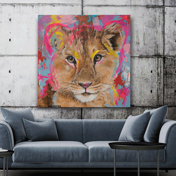 Through His Eyes He Saw a Bright Future (Original Painting)