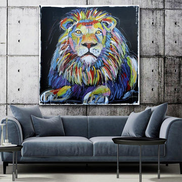 The Lion Was Able to Live the Way He Wanted (Original Painting)