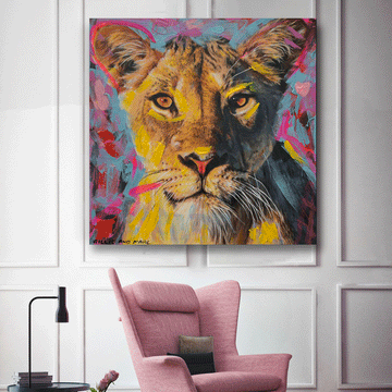 Through her eyes she saw beauty (Original Painting)