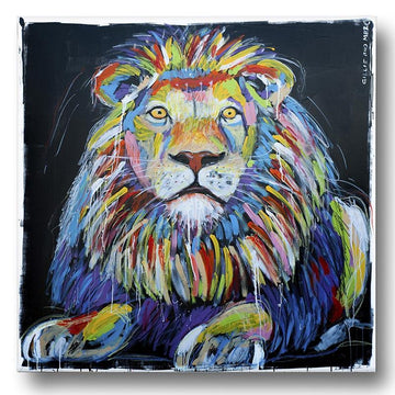 The Lion Was Able to Live the Way He Wanted (Original Painting)