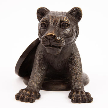 Lion Comes Into a Better Tomorrow (Bronze Sculpture, Pocket Size)