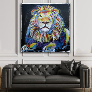 The Lion Was Able to Live the Way He Wanted (Original Painting)