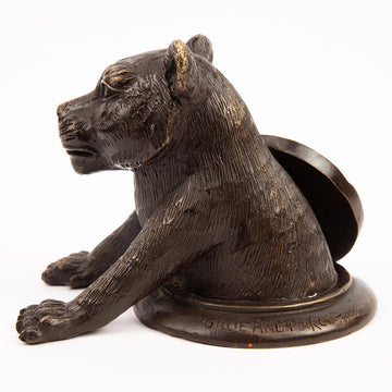 Lion Comes Into a Better Tomorrow (Bronze Sculpture, Pocket Size)