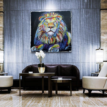 The Lion Was Able to Live the Way He Wanted (Original Painting)