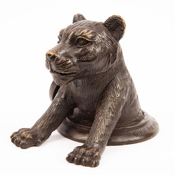 Lion Comes Into a Better Tomorrow (Bronze Sculpture, Pocket Size)