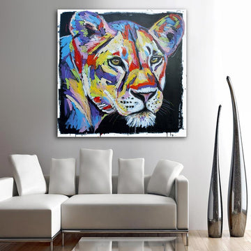 The lioness always knew what she wanted (Original Painting)