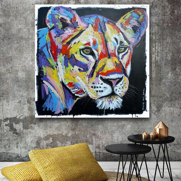 The lioness always knew what she wanted (Original Painting)