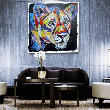 The lioness always knew what she wanted (Original Painting)