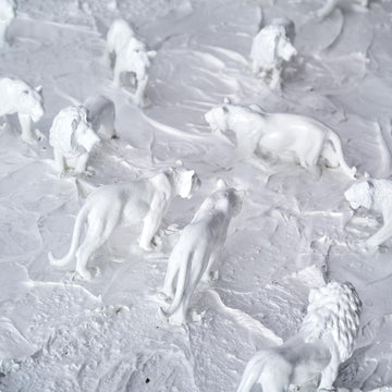 Lions on the Moon (Original Painting)