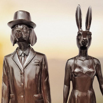 They Were Londoners (Bronze Sculpture, Miniature)