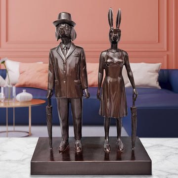 They Were Londoners (Bronze Sculpture, Miniature)