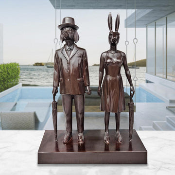 They Were Londoners (Bronze Sculpture, Miniature)